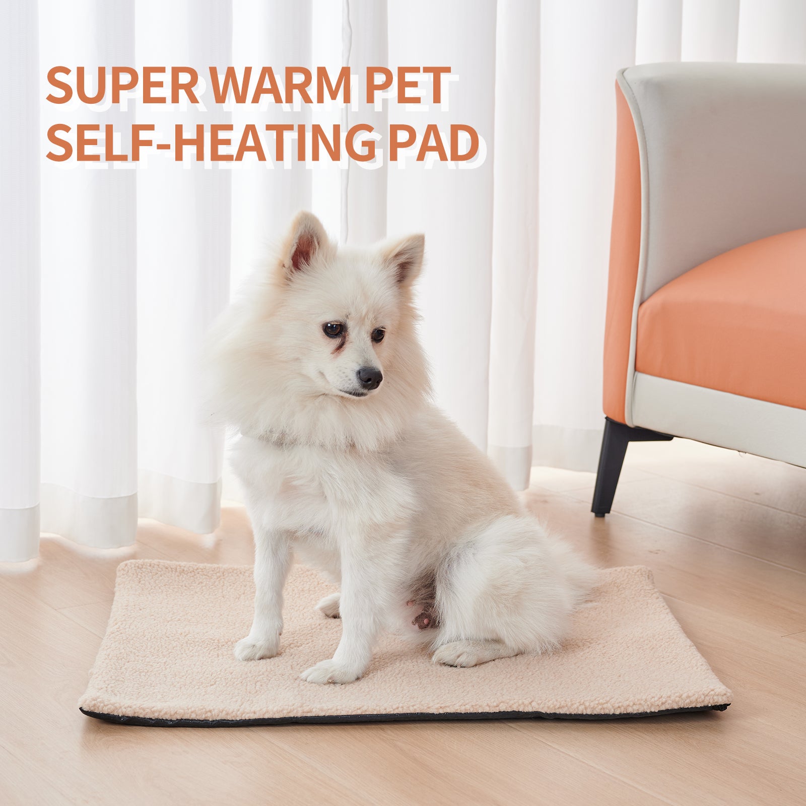 Self-Heating Pet Pad - Cozy Warming Mat for Cats & Dogs