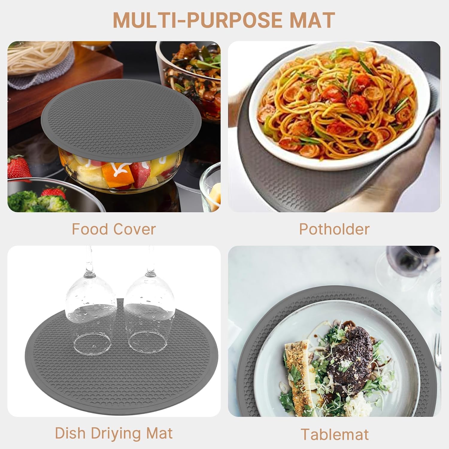 Microwave Splatter Cover - Vented Food Guard & Colander