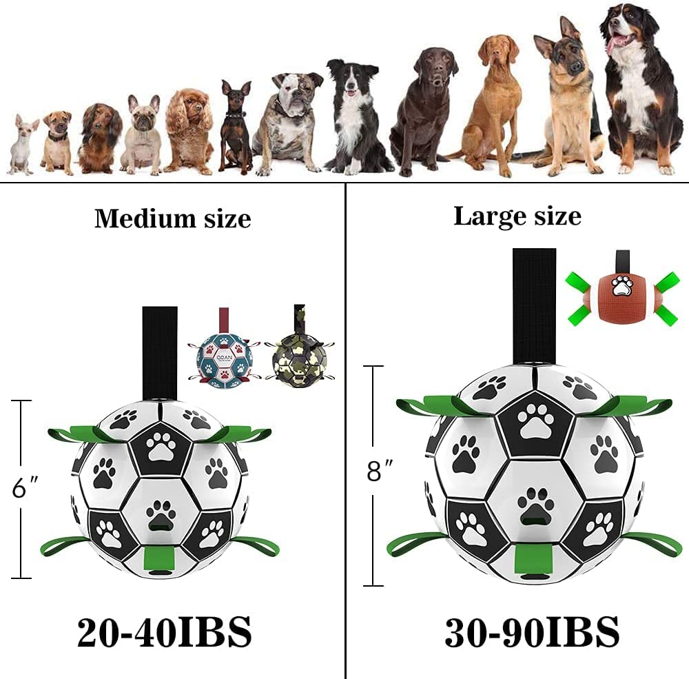 Interactive Dog Football Toy - Durable Soccer Ball for Dogs