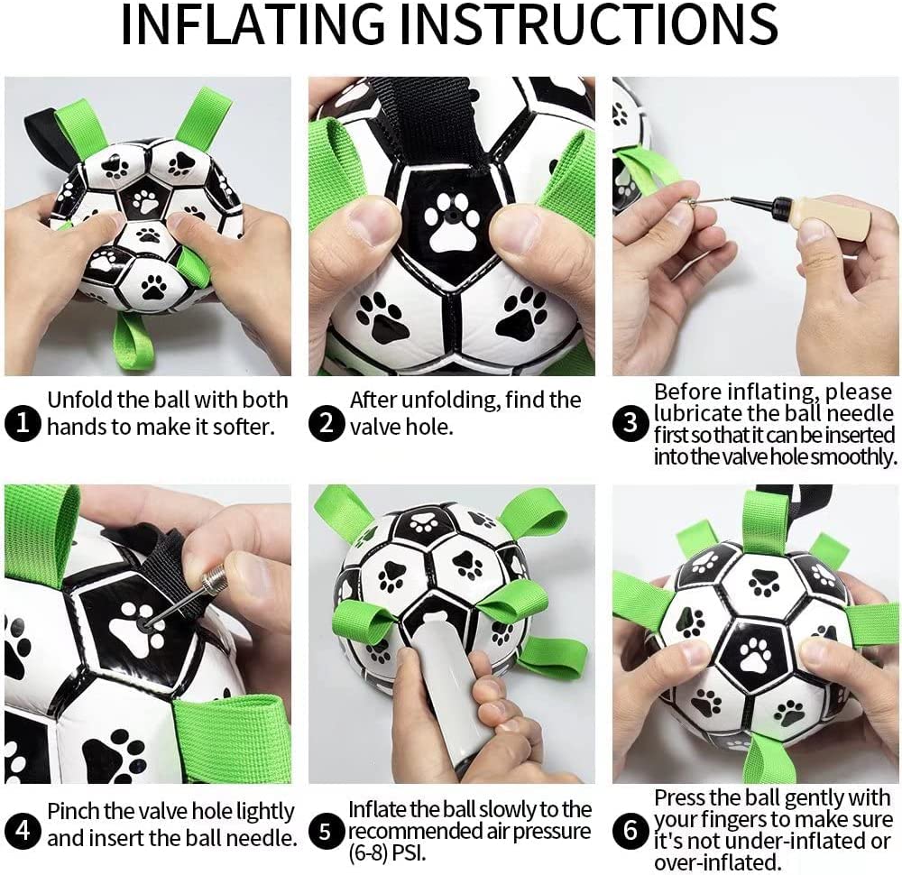 Interactive Dog Football Toy - Durable Soccer Ball for Dogs