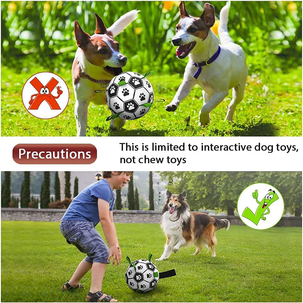 Interactive Dog Football Toy - Durable Soccer Ball for Dogs