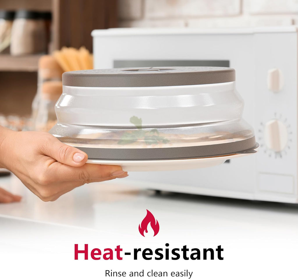 Microwave Splatter Cover - Vented Food Guard & Colander