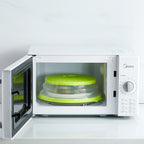 Microwave Splatter Cover - Vented Food Guard & Colander